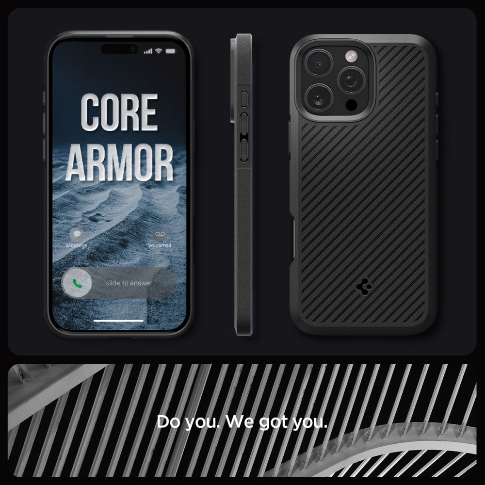 Spigen Core Armor case for iPhone 16 6,1" matte black