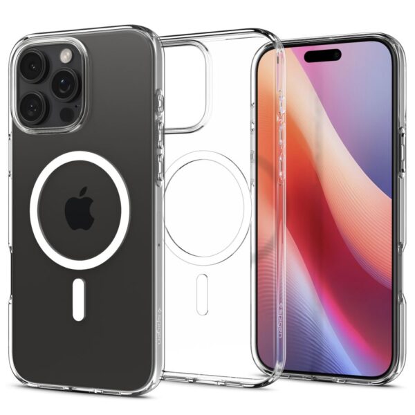 414223_oryg Spigen Liquid Crystal Mag Magsafe case for iPhone 16 Pro 6,3" clear