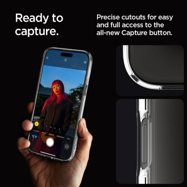 414357_oryg Spigen Ultra Hybrid case for iPhone 16 Pro 6,3" crystal clear