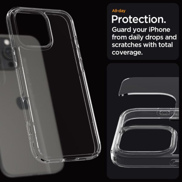 414358_oryg Spigen Ultra Hybrid case for iPhone 16 Pro 6,3" crystal clear
