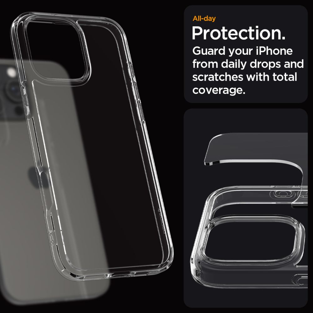 414358_oryg Spigen Ultra Hybrid case for iPhone 16 Pro 6,3" crystal clear