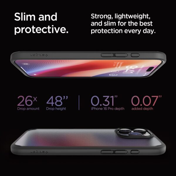 414371_oryg Spigen Ultra Hybrid case for iPhone 16 Pro 6,3" frost black