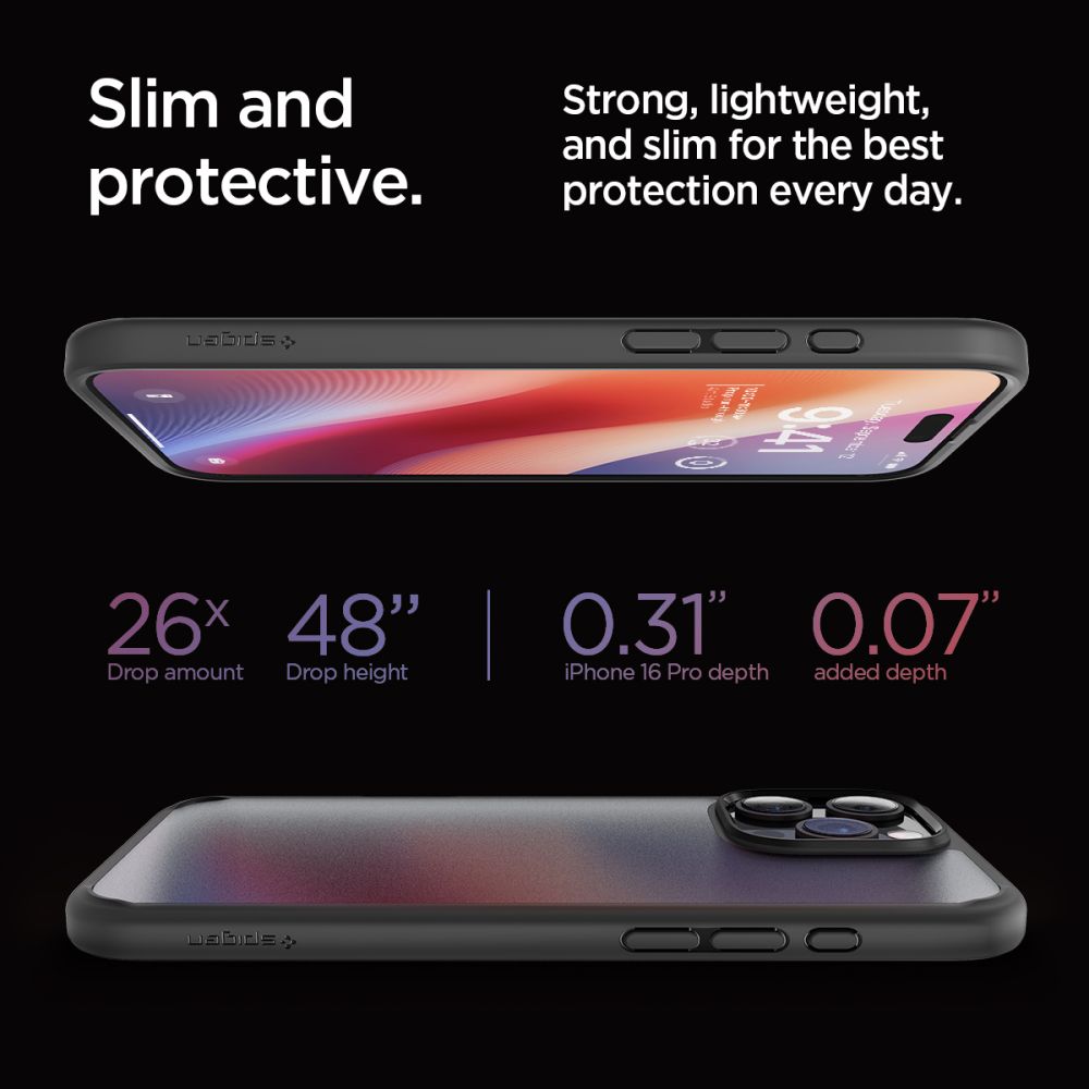 414371_oryg Spigen Ultra Hybrid case for iPhone 16 Pro 6,3" frost black