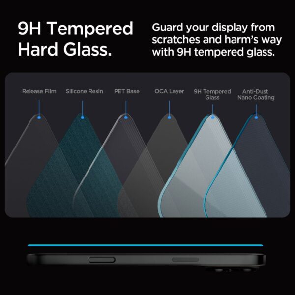 414554_oryg Spigen Glas.Tr ”Ez Fit” 2-Pack for iPhone 16 Pro Max 6,9" clear