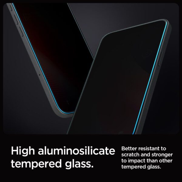 414617_oryg Spigen Glas.Tr ”Ez Fit” 2-Pack for iPhone 16 Pro 6,3" privacy