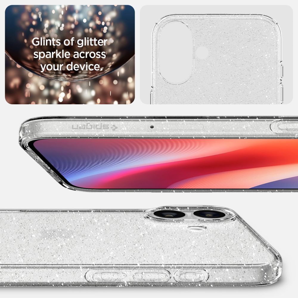 414681_oryg Spigen Liquid Crystal case for iPhone 16 6,1" glitter crystal