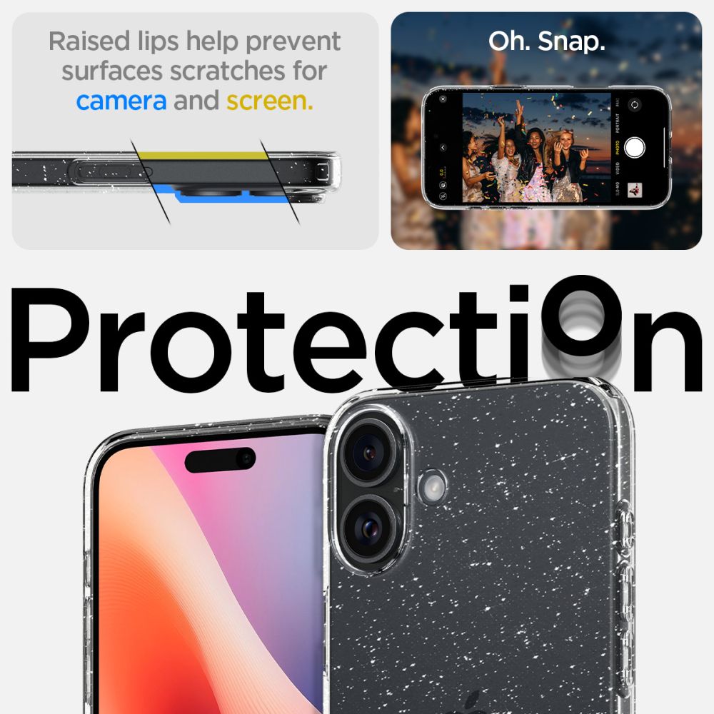 414683_oryg Spigen Liquid Crystal case for iPhone 16 6,1" glitter crystal
