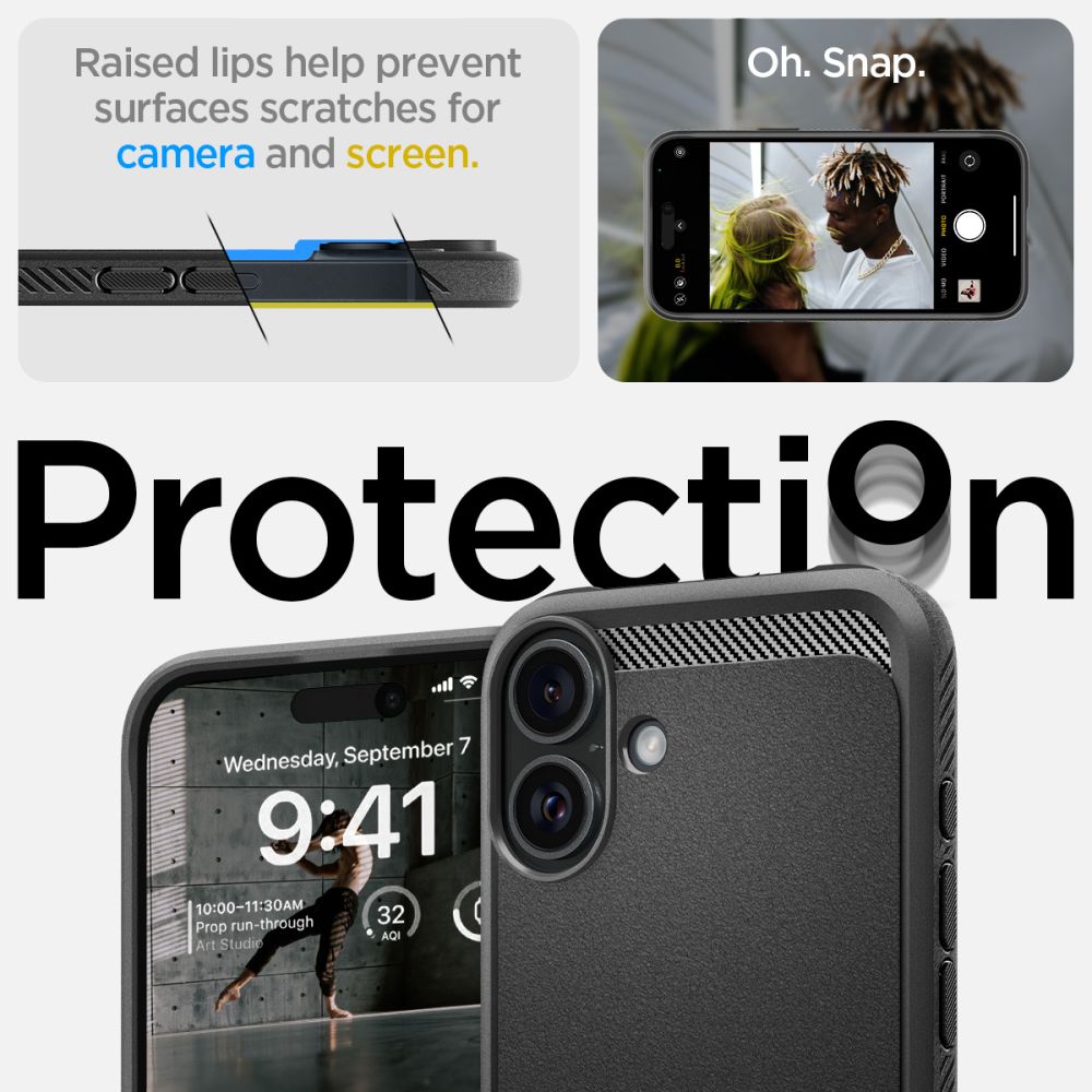 414705_oryg Spigen Rugged Armor Mag Magsafe case for iPhone 16 6,1" matte black