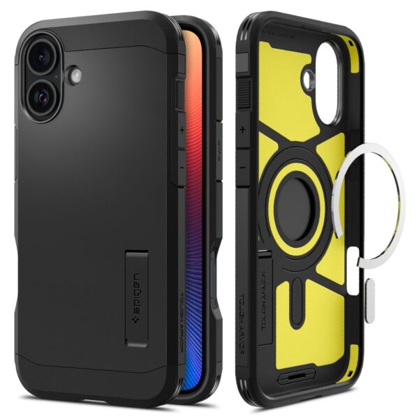 414721_oryg Spigen Tough Armor Mag Magsafe case for iPhone 16 6,1" black