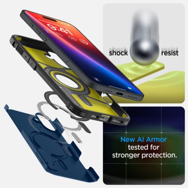 Spigen Tough Armor Mag Magsafe case for iPhone 16 6,1" navy blue