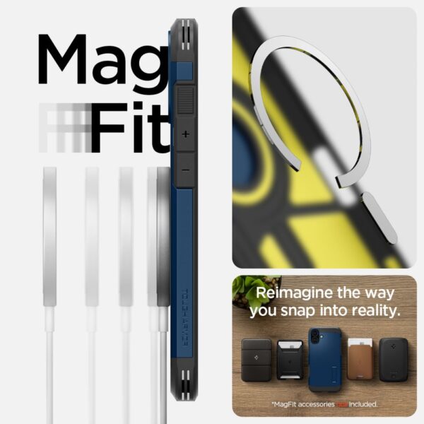 Spigen Tough Armor Mag Magsafe case for iPhone 16 6,1" navy blue