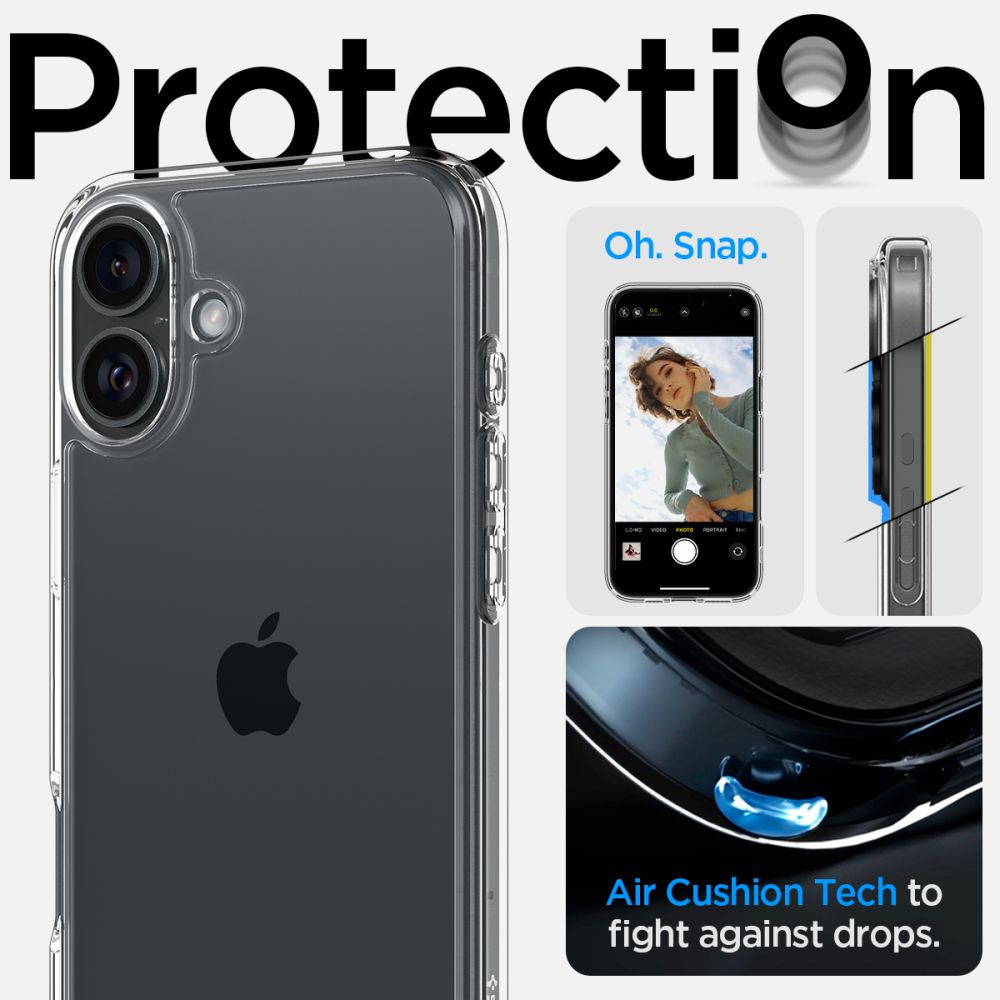 414778_oryg Spigen Ultra Hybrid case for iPhone 16 6,1" crystal clear
