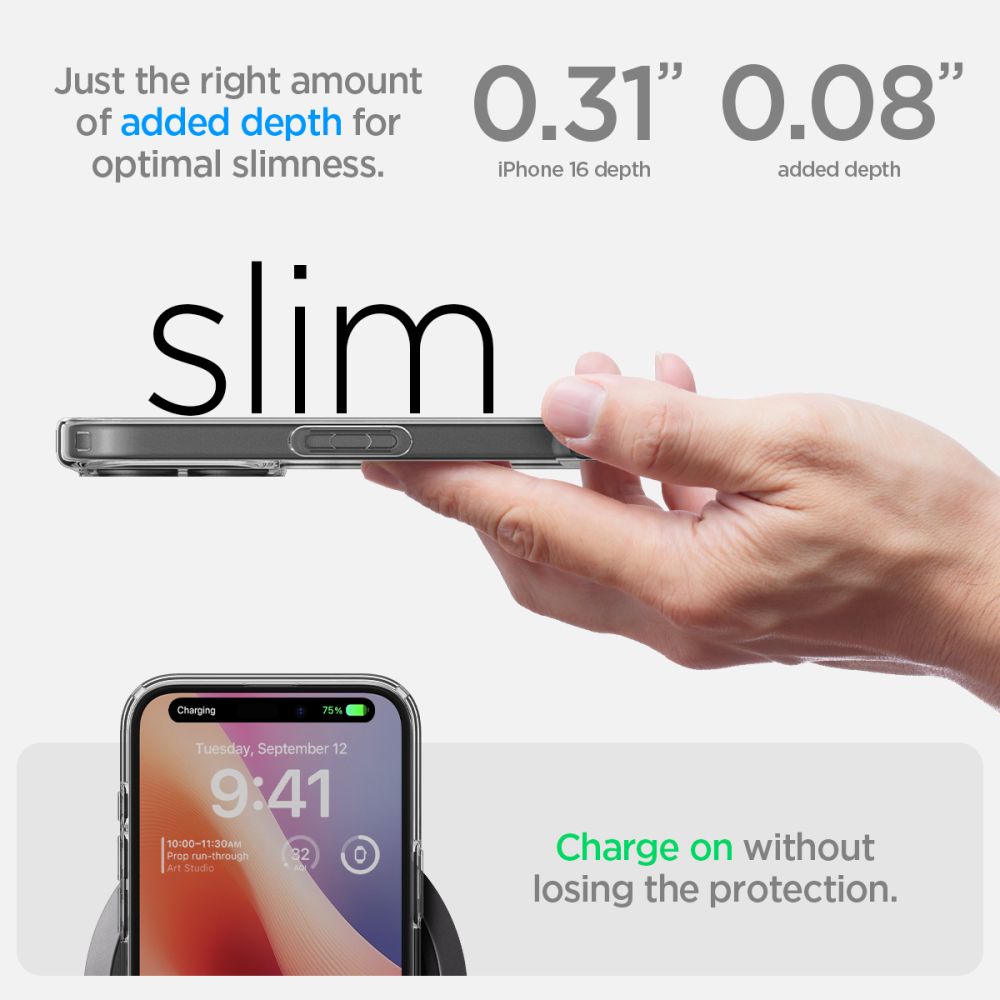 414779_oryg Spigen Ultra Hybrid case for iPhone 16 6,1" crystal clear