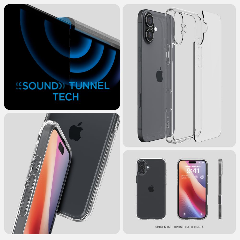 414780_oryg Spigen Ultra Hybrid case for iPhone 16 6,1" crystal clear