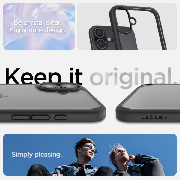414804_oryg Spigen Ultra Hybrid case for iPhone 16 6,1" matte black