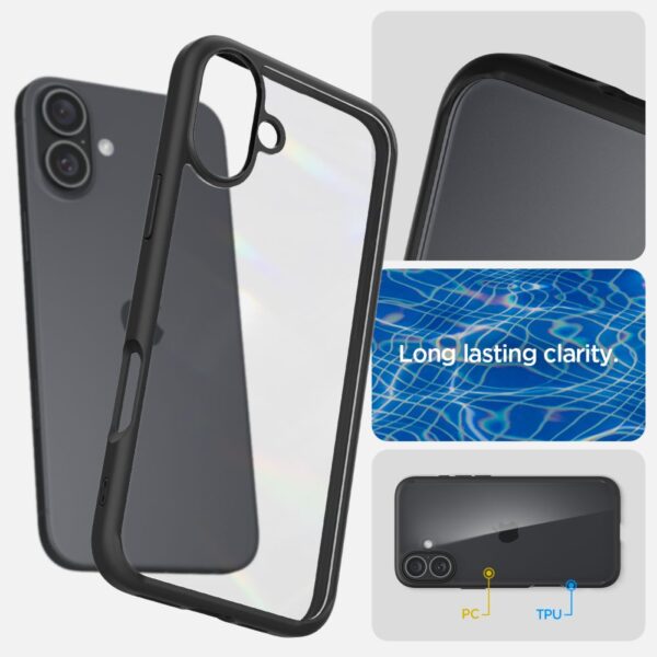 414805_oryg Spigen Ultra Hybrid case for iPhone 16 6,1" matte black
