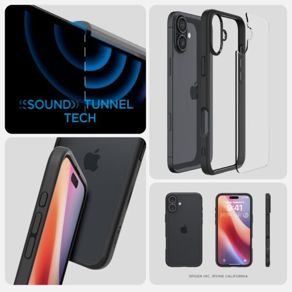 414808_oryg Spigen Ultra Hybrid case for iPhone 16 6,1" matte black