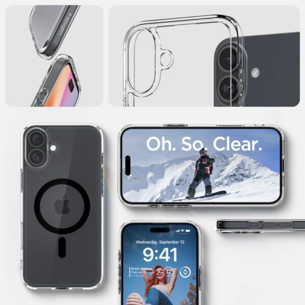 414830_oryg Spigen Ultra Hybrid Mag Magsafe case for iPhone 16 6,1" black
