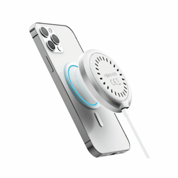 Forever MAWC-300 magnetic wireless charger Qi2 15W silver