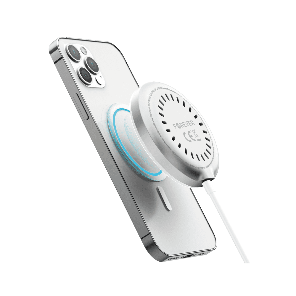 414927_oryg Forever MAWC-300 magnetic wireless charger Qi2 15W silver