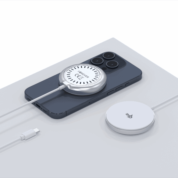 Forever MAWC-300 magnetic wireless charger Qi2 15W silver