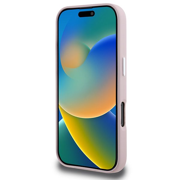 Karl Lagerfeld case for iPhone 16 Pro 6,3" KLHMP16LPGMSRPP pink Hard FW Metal Plate MagSafe