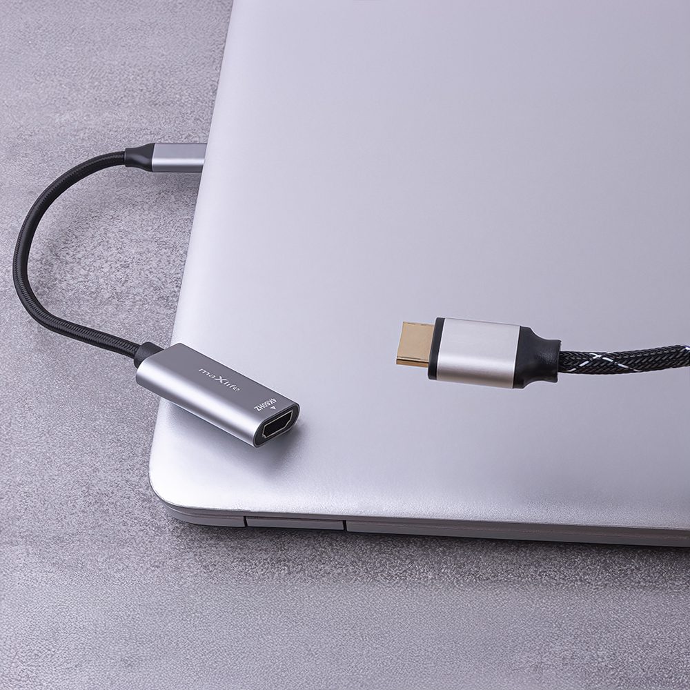 Maxlife adapter MXHC-01 HDMI - USB-C 4K 60HZ black