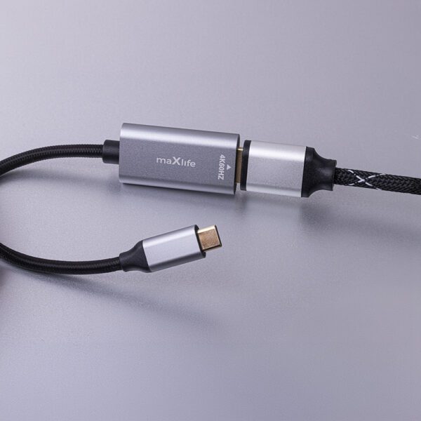 Maxlife adapter MXHC-01 HDMI - USB-C 4K 60HZ black