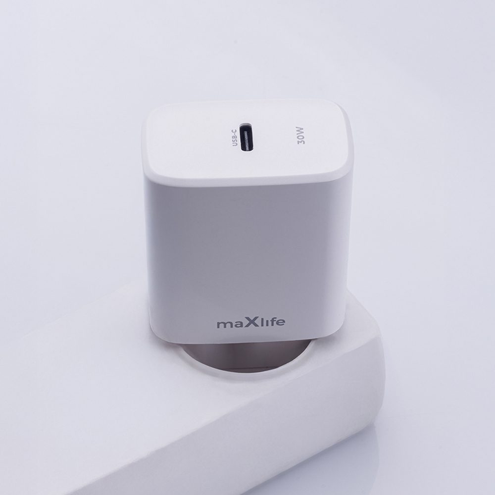 416844_oryg Maxlife MXTC-10-30C PD QC charger 1x USB-C 30W white