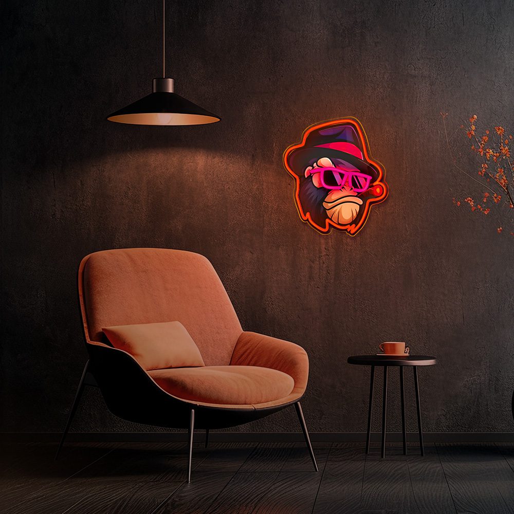 416850_oryg Neon ART LED GANGSTA MONKEY multicolor FLA03 Forever Light
