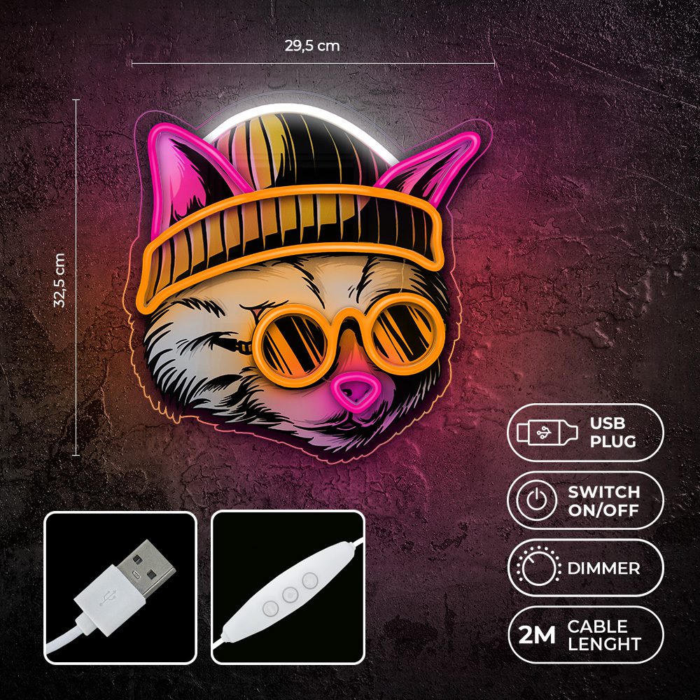 416874_oryg Neon ART LED CAT DREAMER multicolor FLA04 Forever Light