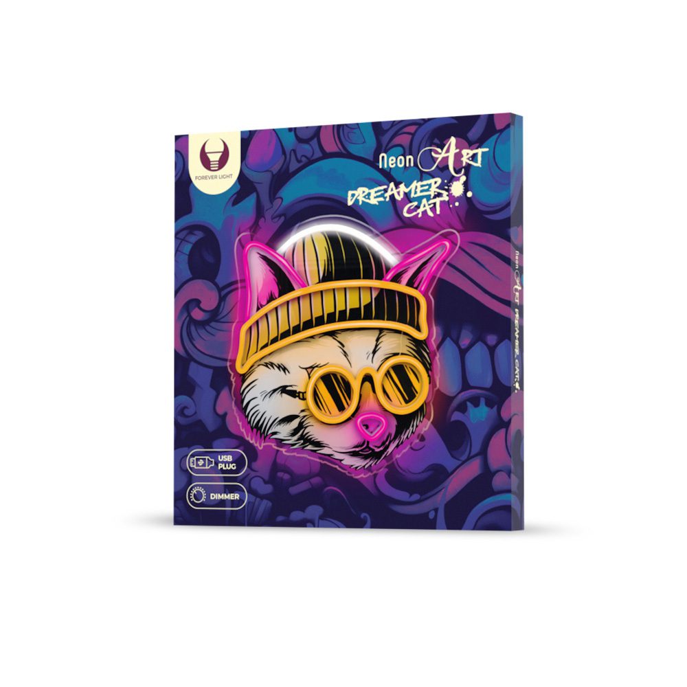 416877_oryg Neon ART LED CAT DREAMER multicolor FLA04 Forever Light