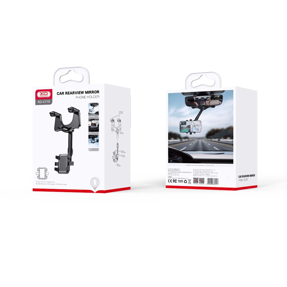 418400_oryg XO car holder C115 black for rearview mirror