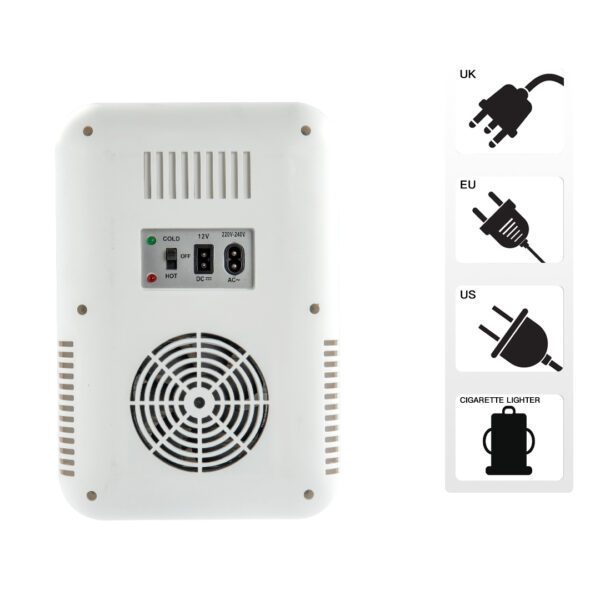 418497_oryg XO mini car refrigerator CZ015 white with mirror LED