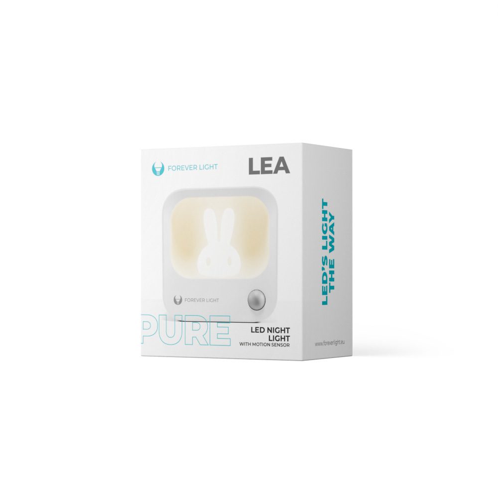 418702_oryg LED BUNNY Night Lamp PURE FLC-10 LEA PIR white 500mAh Forever Light