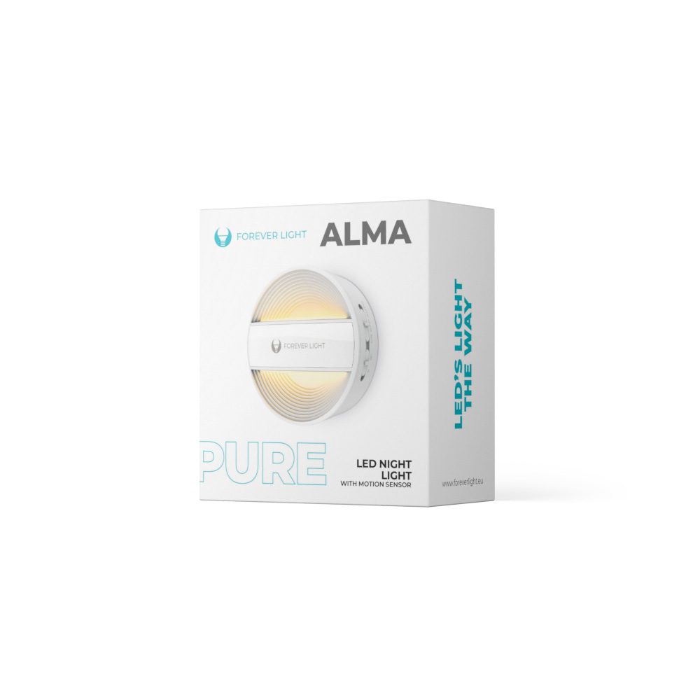 418721_oryg LED Night Lamp round PURE FLC-20 ALMA PIR white 500mAh Forever Light
