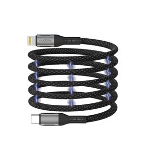 418728_oryg Maxlife MXUC-11 magnetic cable USB-C - Lightning 1,0 m 27W black nylon