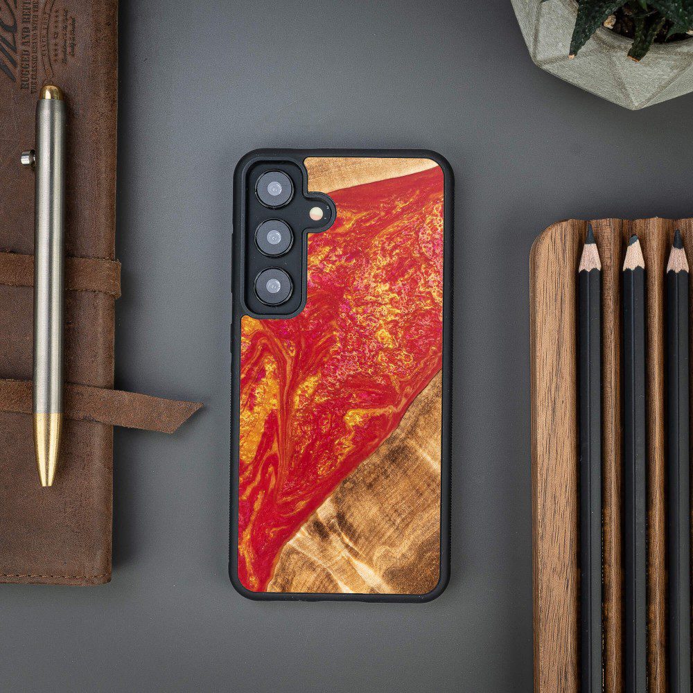 418867_oryg Bewood Unique case for Samsung Galaxy S24 Neons Paris