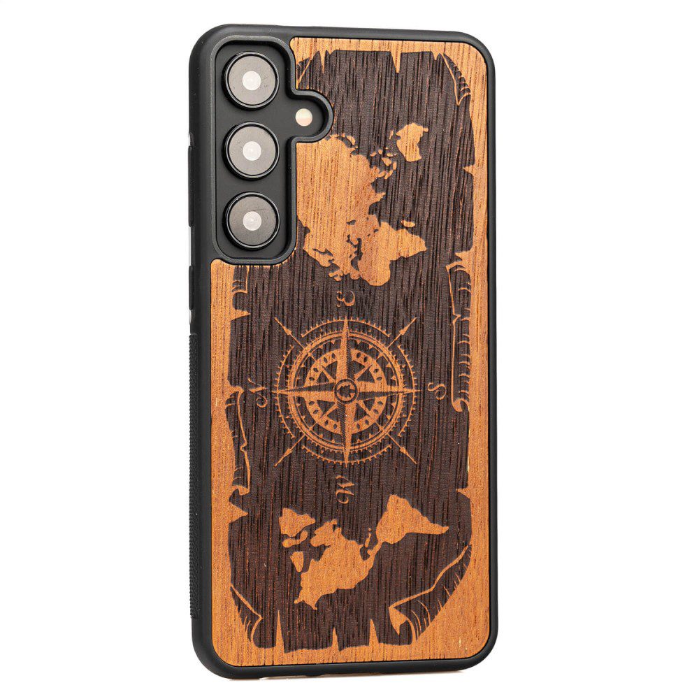 Bewood case for Samsung Galaxy S24 Plus Compass Merbau
