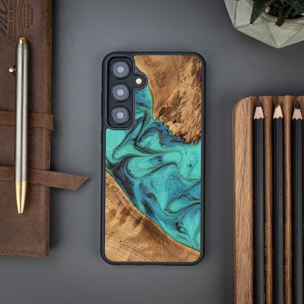 418925_oryg Bewood Unique case for Samsung Galaxy S24 Plus Turquoise