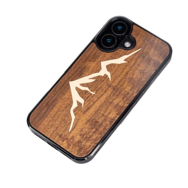 Bewood case for iPhone 16 6,1" Mountains Imbuia