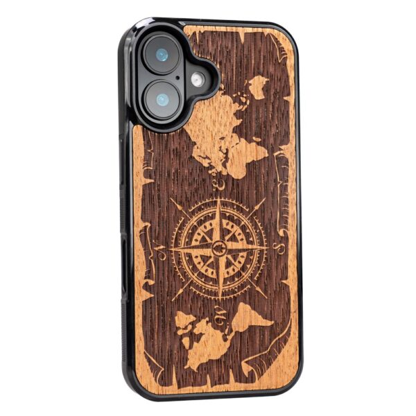 Bewood case for iPhone 16 6,1" Compass Merbau