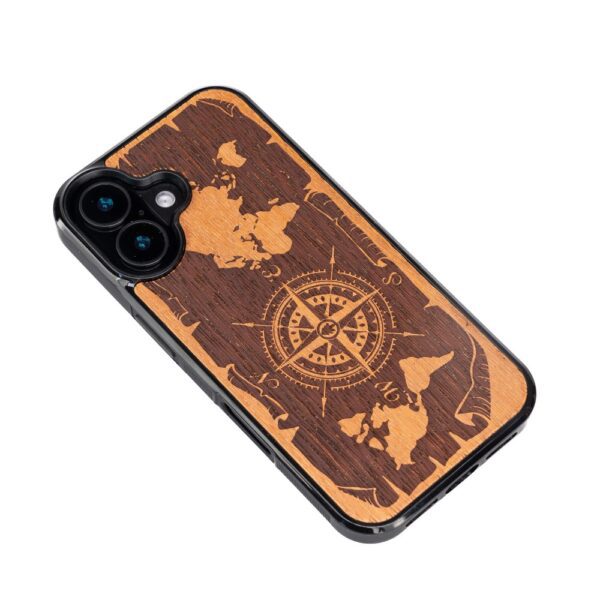 Bewood case for iPhone 16 6,1" Compass Merbau