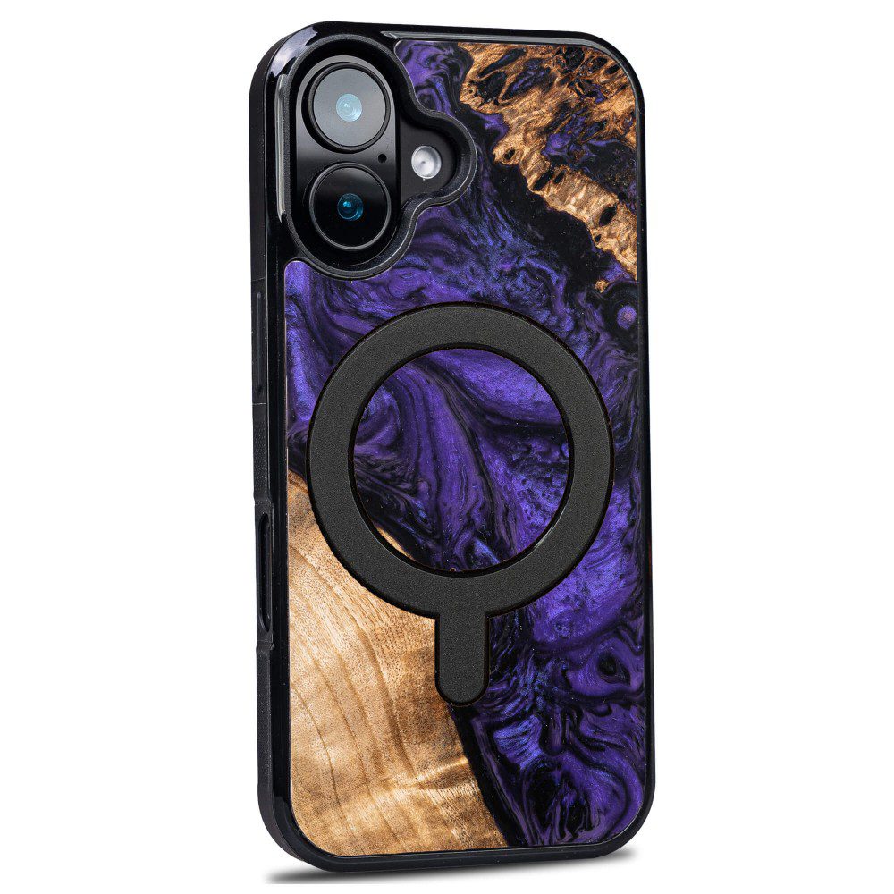 419255_oryg Bewood Unique case for iPhone 16 6,1" Violet with MagSafe