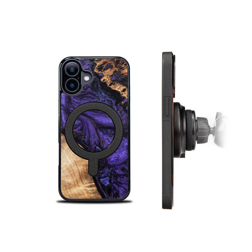 419256_oryg Bewood Unique case for iPhone 16 6,1" Violet with MagSafe