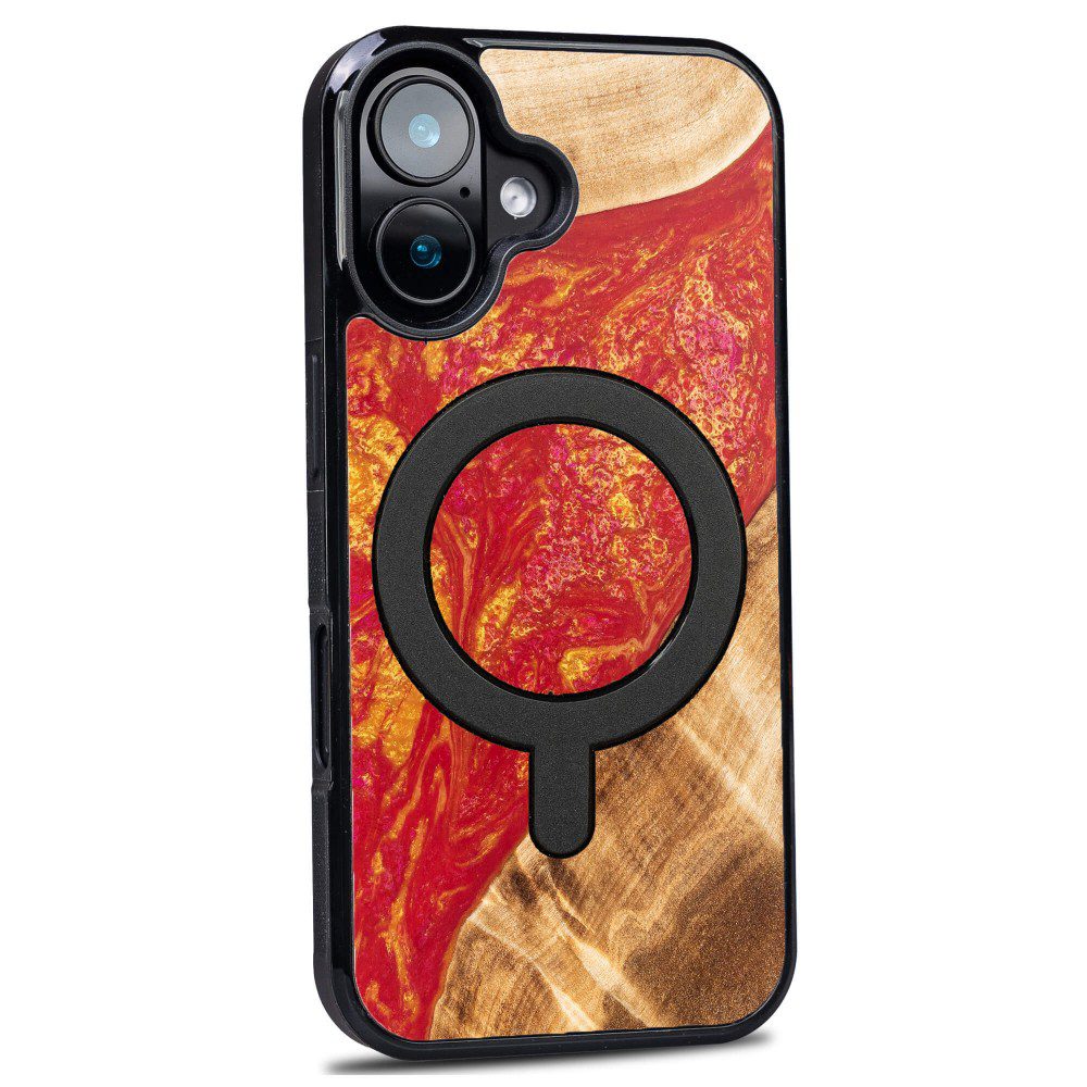 419265_oryg Bewood Unique case for iPhone 16 6,1" Neons Paris with MagSafe