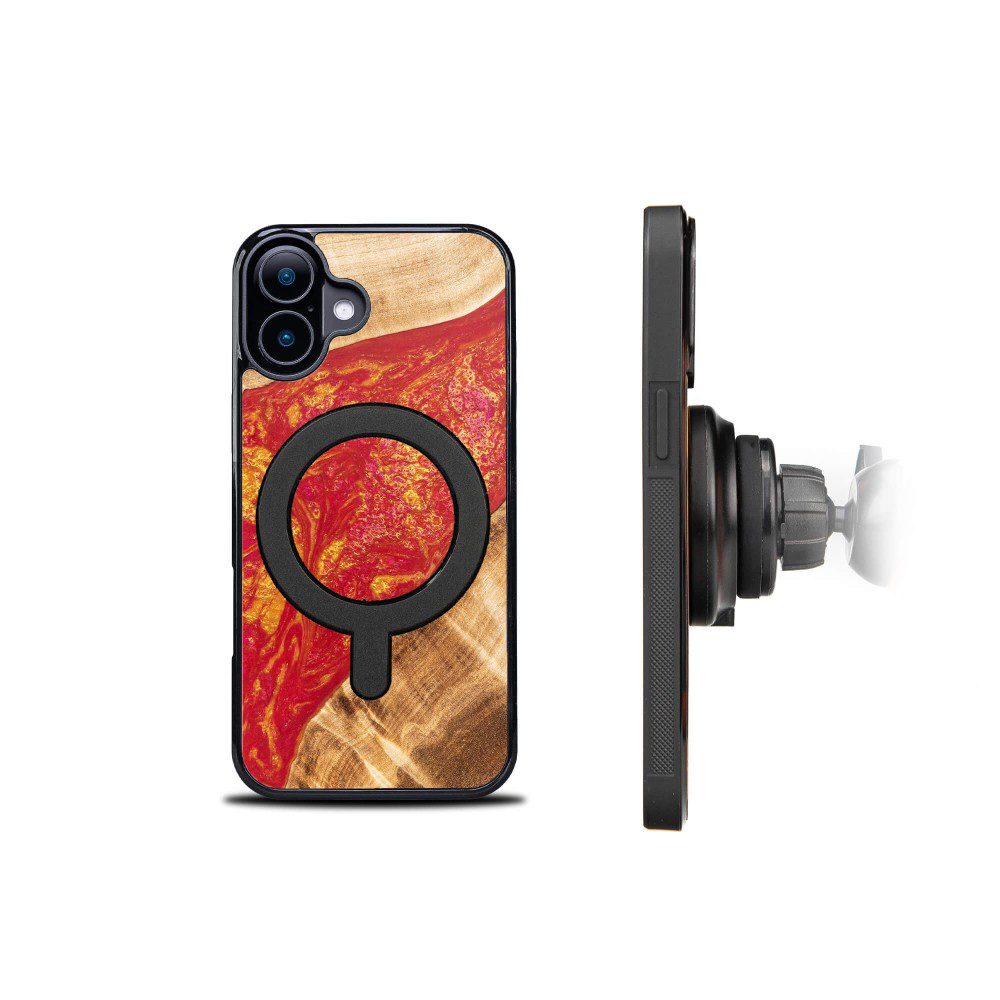 419266_oryg Bewood Unique case for iPhone 16 6,1" Neons Paris with MagSafe