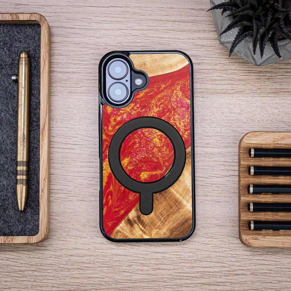419267_oryg Bewood Unique case for iPhone 16 6,1" Neons Paris with MagSafe
