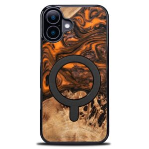 Bewood Unique case for iPhone 16 Plus 6,7" Orange with MagSafe