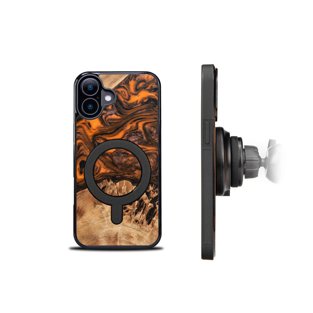 419366_oryg Bewood Unique case for iPhone 16 Plus 6,7" Orange with MagSafe